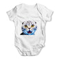 Funny Surprised Cat Baby Grow Bodysuit