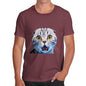 Men's Funny Surprised Cat T-Shirt