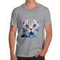 Men's Funny Surprised Cat T-Shirt