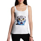 Women's Funny Surprised Cat Tank Top