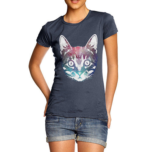 Women's Jinks Galatic Cat Face T-Shirt