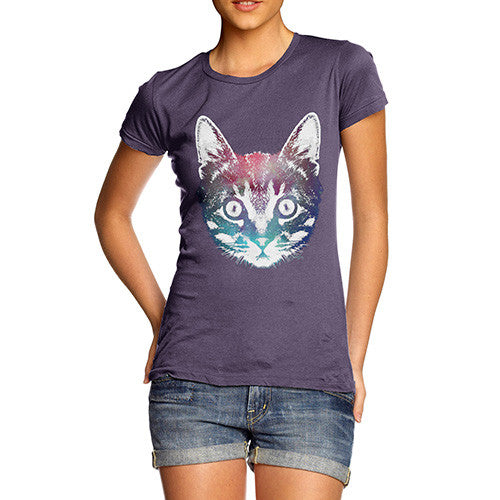 Women's Jinks Galatic Cat Face T-Shirt