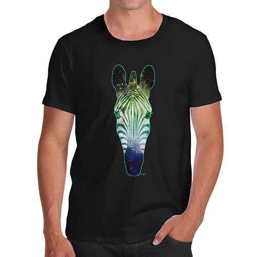 Men's Galaxy Zebra Head T-Shirt