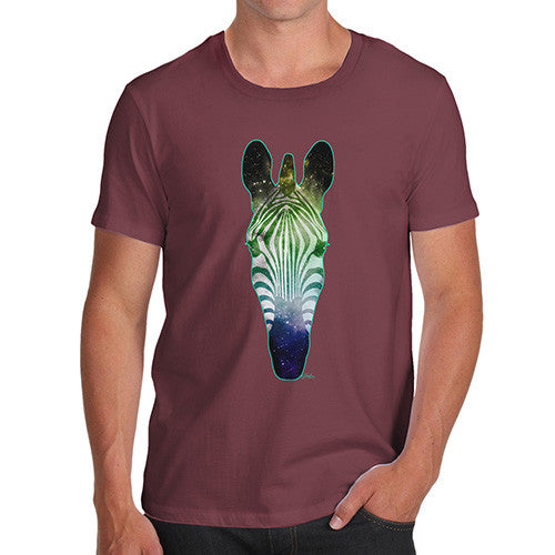 Men's Galaxy Zebra Head T-Shirt