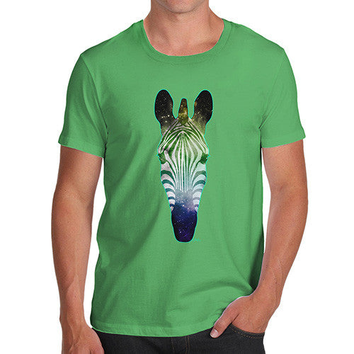 Men's Galaxy Zebra Head T-Shirt