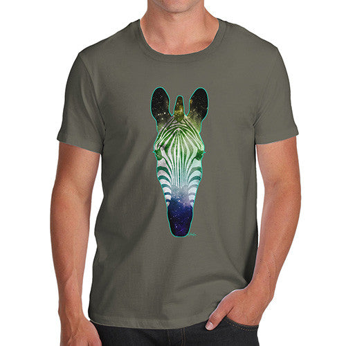 Men's Galaxy Zebra Head T-Shirt