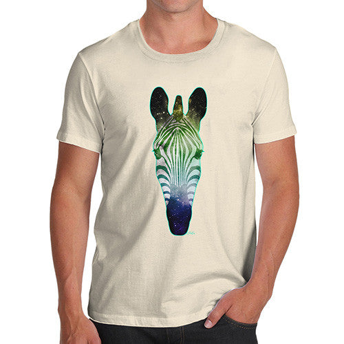 Men's Galaxy Zebra Head T-Shirt