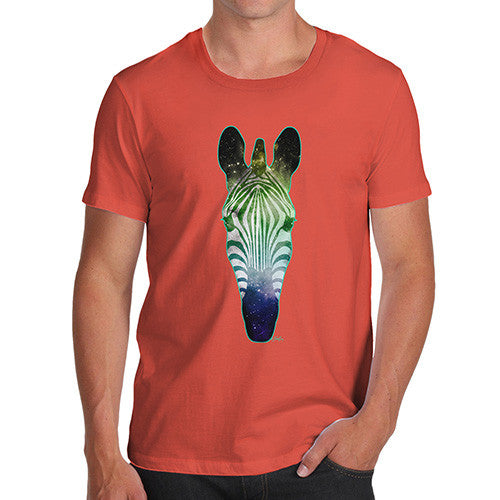 Men's Galaxy Zebra Head T-Shirt