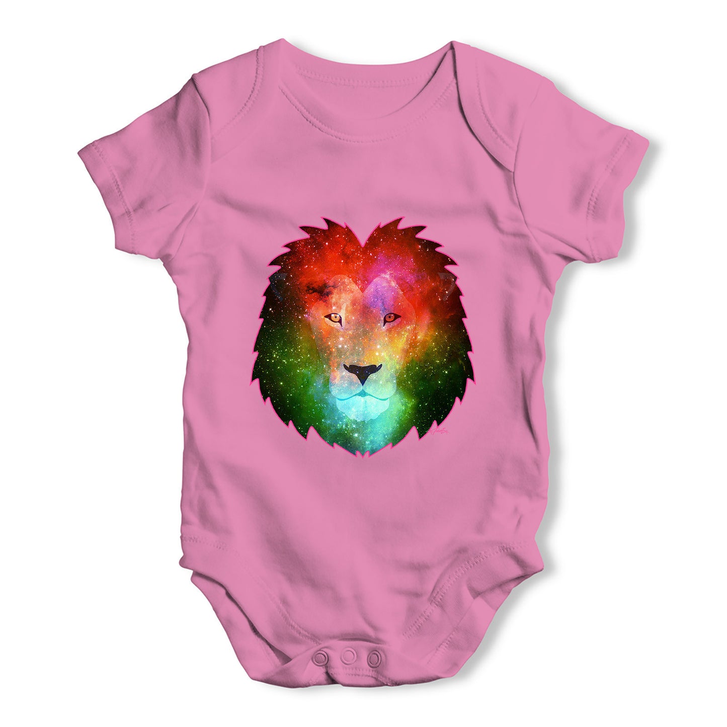 Galaxy Lion Head Baby Grow Bodysuit