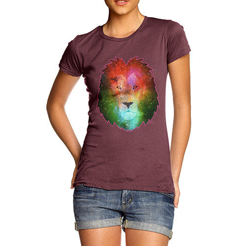 Women's Galaxy Lion Head T-Shirt