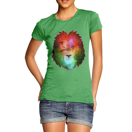 Women's Galaxy Lion Head T-Shirt