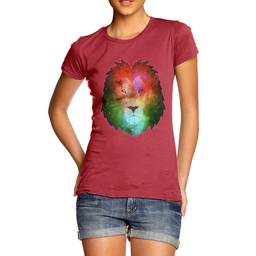 Women's Galaxy Lion Head T-Shirt