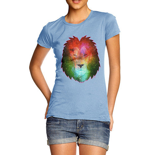 Women's Galaxy Lion Head T-Shirt