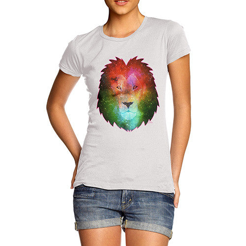 Women's Galaxy Lion Head T-Shirt