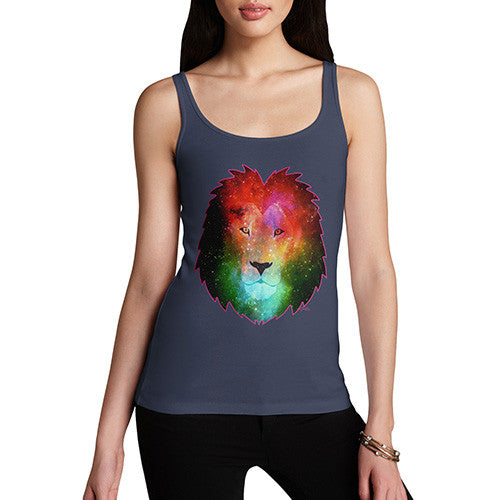 Women's Galaxy Lion Head Tank Top