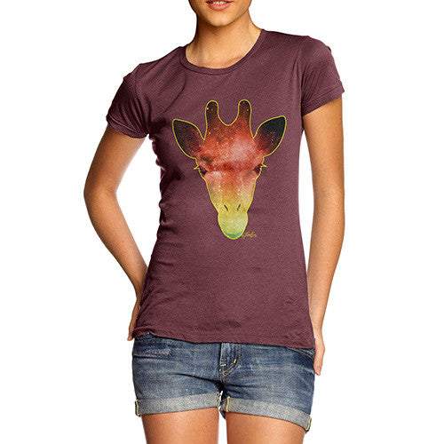 Women's Giraffe Galaxy T-Shirt