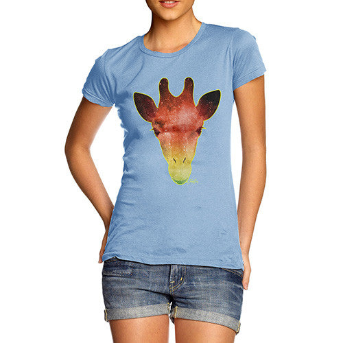 Women's Giraffe Galaxy T-Shirt