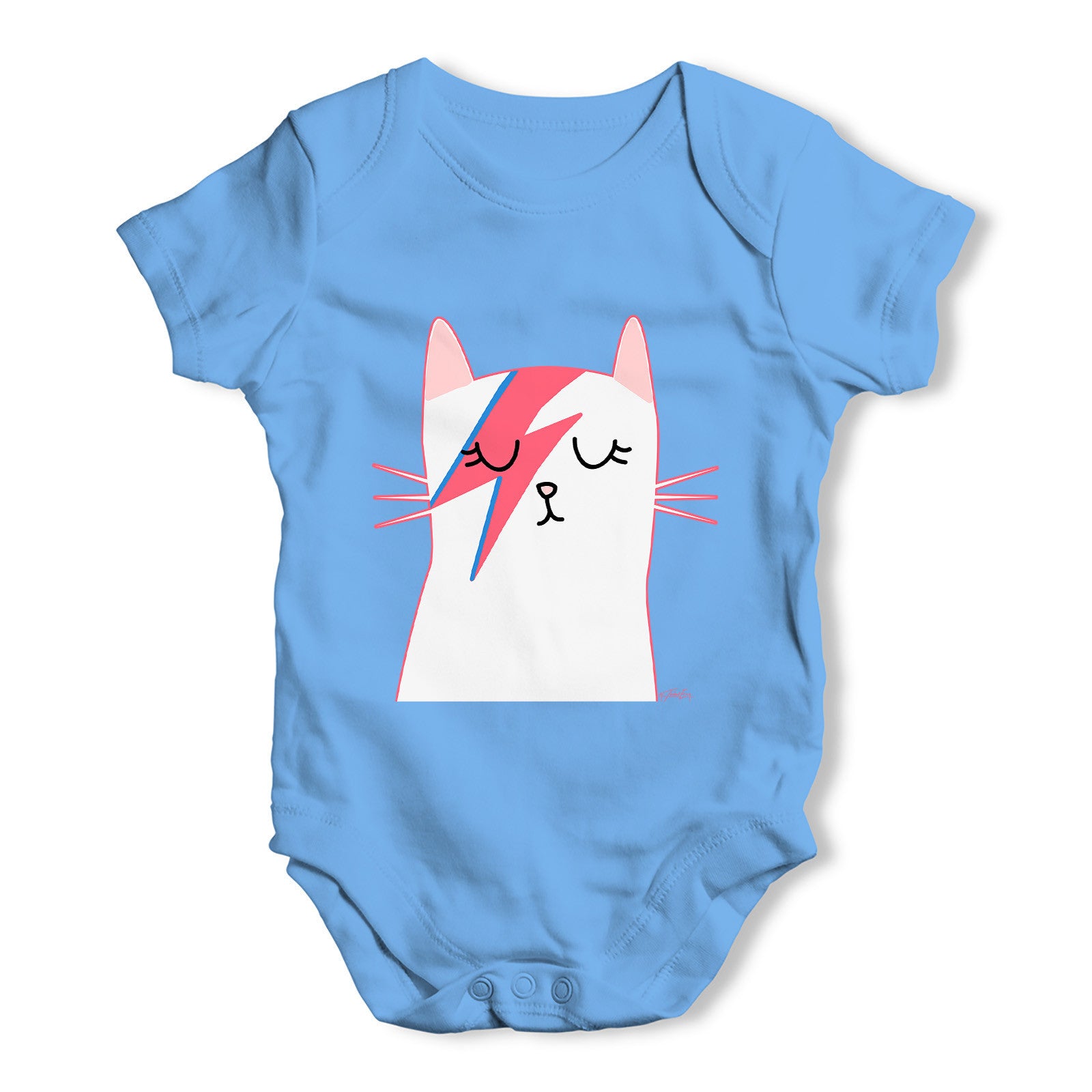 Glam Rock Cat Baby Grow Bodysuit