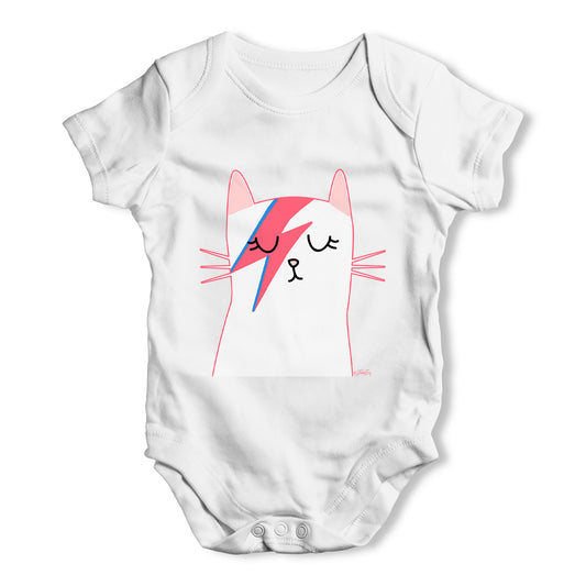 Glam Rock Cat Baby Grow Bodysuit