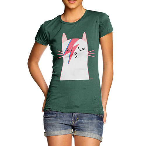 Women's Rock and Roll Cat T-Shirt