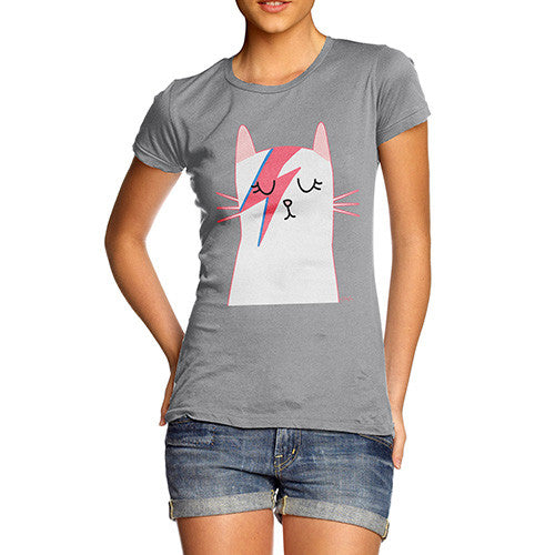 Women's Rock and Roll Cat T-Shirt