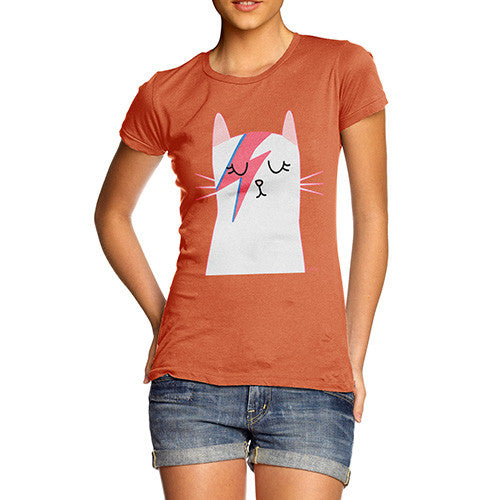 Women's Rock and Roll Cat T-Shirt