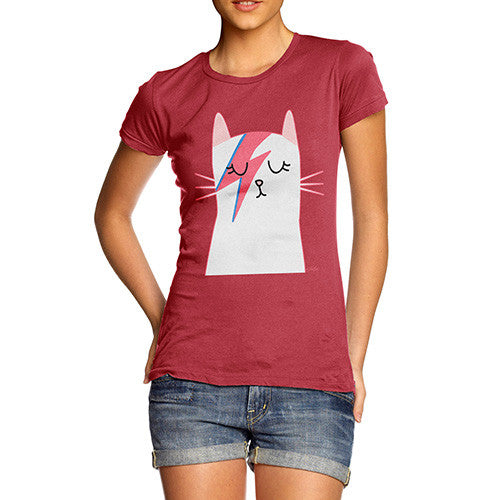 Women's Rock and Roll Cat T-Shirt