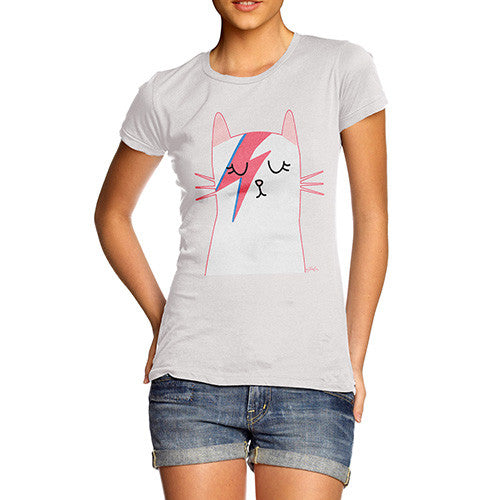 Women's Rock and Roll Cat T-Shirt