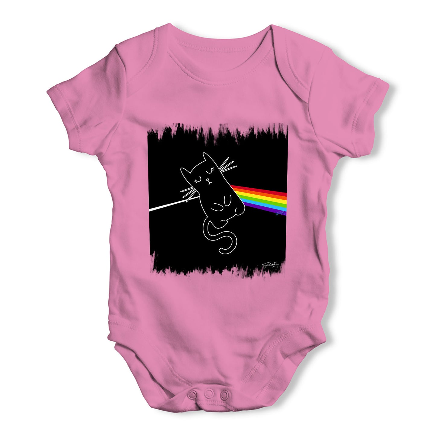 The Dark Side of the Cat Baby Grow Bodysuit