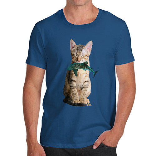 Men's Cat Eats Shark T-Shirt