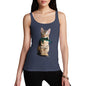 Women's Cat Eats Shark Tank Top