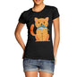 Women's Cartoon Cat Shark T-Shirt