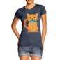 Women's Cartoon Cat Shark T-Shirt