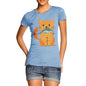 Women's Cartoon Cat Shark T-Shirt