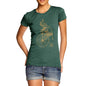 Women's Elephant On Penny Farthing T-Shirt