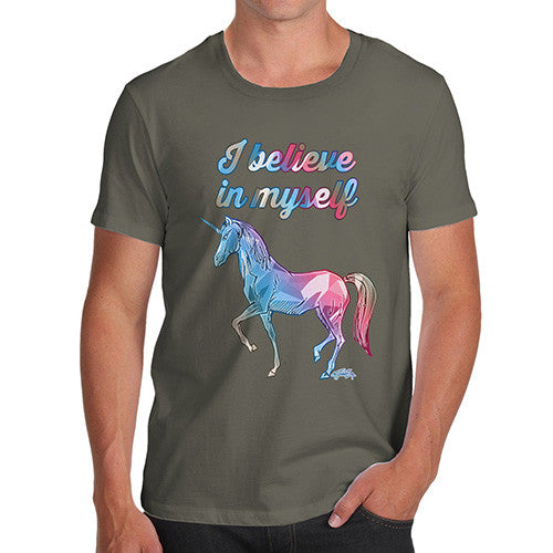 Men's Unicorn I Believe In Myself T-Shirt