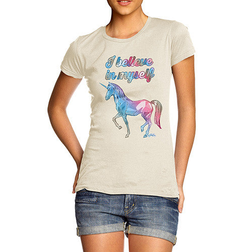 Women's Unicorn I Believe In Myself T-Shirt