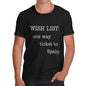 Men's Wish List One Way Ticket To Spain T-Shirt