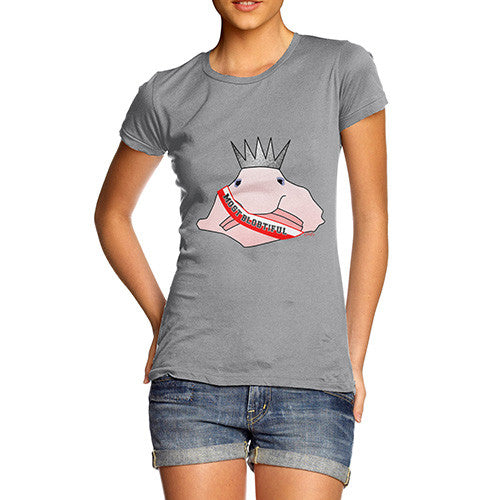 Women's Funny Blowfish Beauty Content T-Shirt