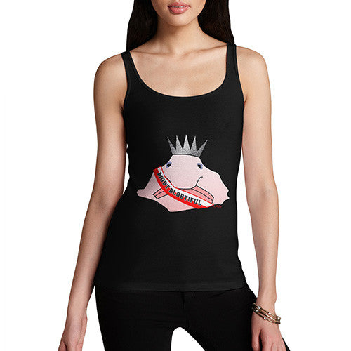 Women's Funny Blowfish Beauty Content Tank Top