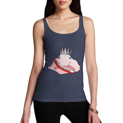 Women's Funny Blowfish Beauty Content Tank Top