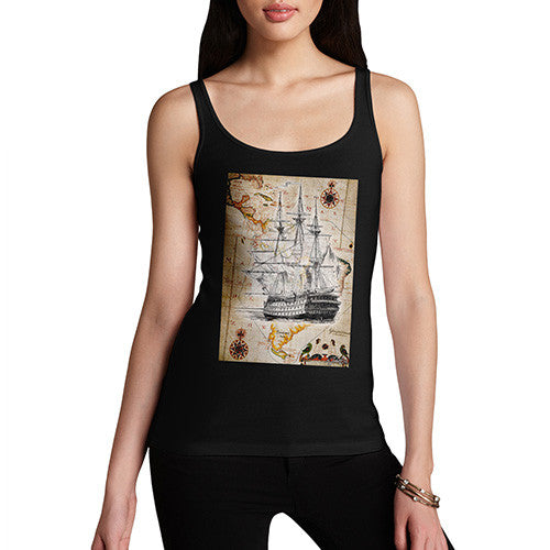 Women's Treasure Map Tank Top