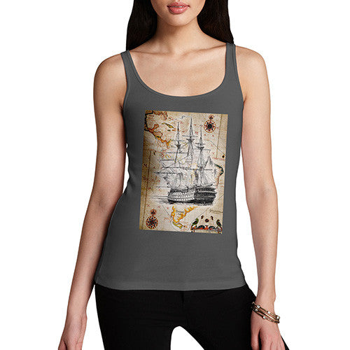 Women's Treasure Map Tank Top