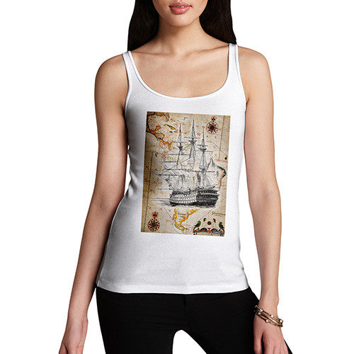 Women's Treasure Map Tank Top