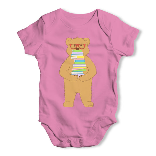 Book Stack Teddy Baby Grow Bodysuit