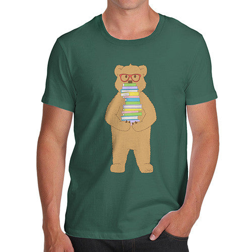 Men's Book Stack Teddy T-Shirt