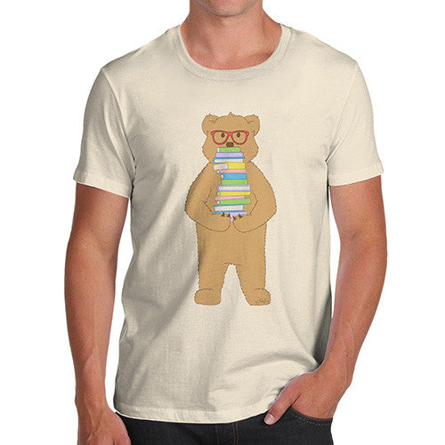 Men's Book Stack Teddy T-Shirt