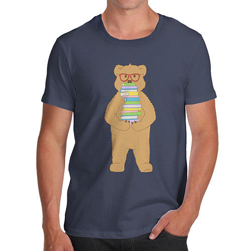 Men's Book Stack Teddy T-Shirt