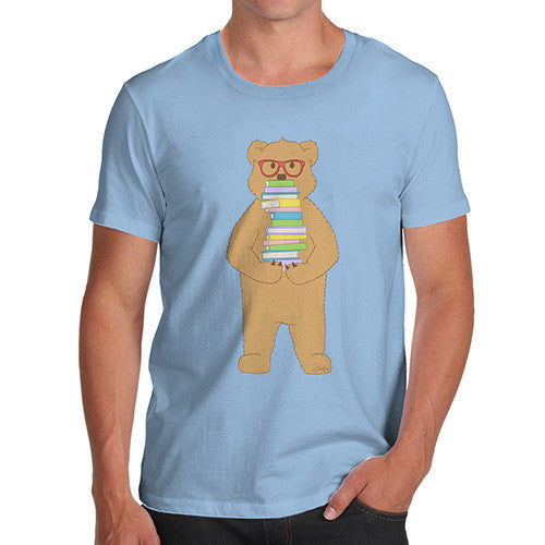 Men's Book Stack Teddy T-Shirt