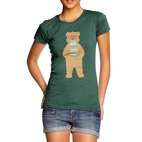 Women's Book Stack Teddy T-Shirt